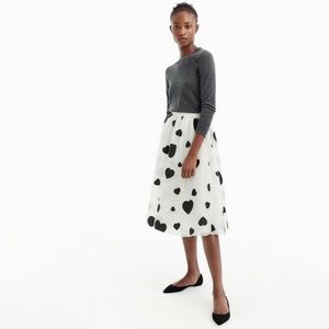 J Crew Heart Skirt